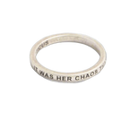 Beautiful Chaos Ring - Silver