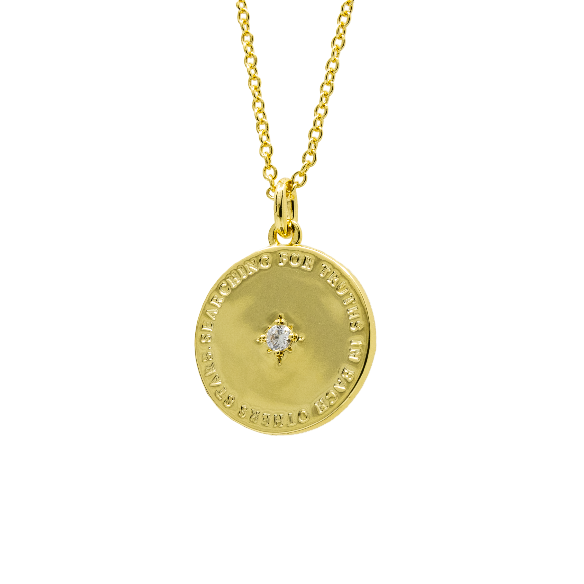 Searching for truths - Layered Gold Coin Necklace