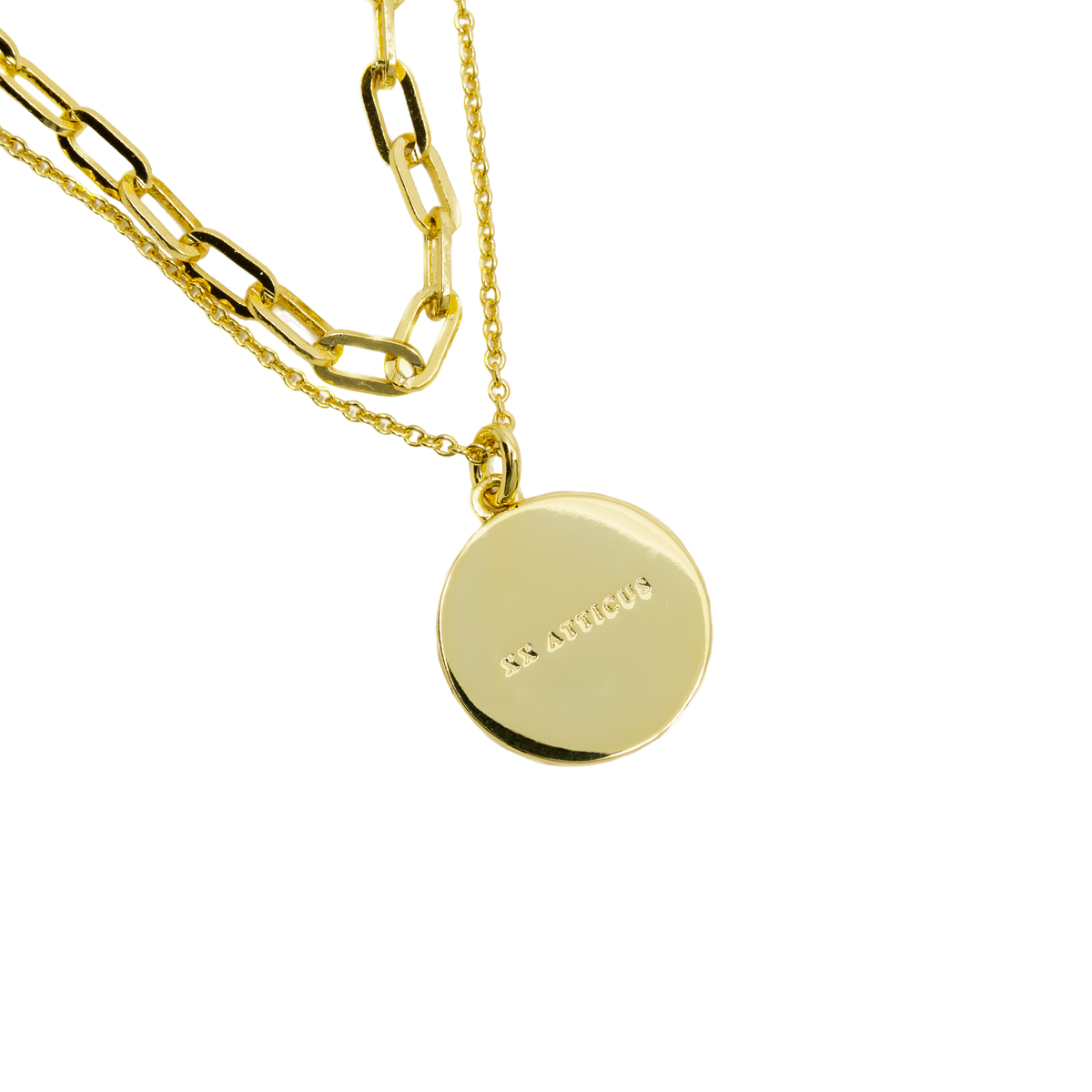 Searching for truths - Layered Gold Coin Necklace