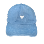 Light Blue Heart Hat