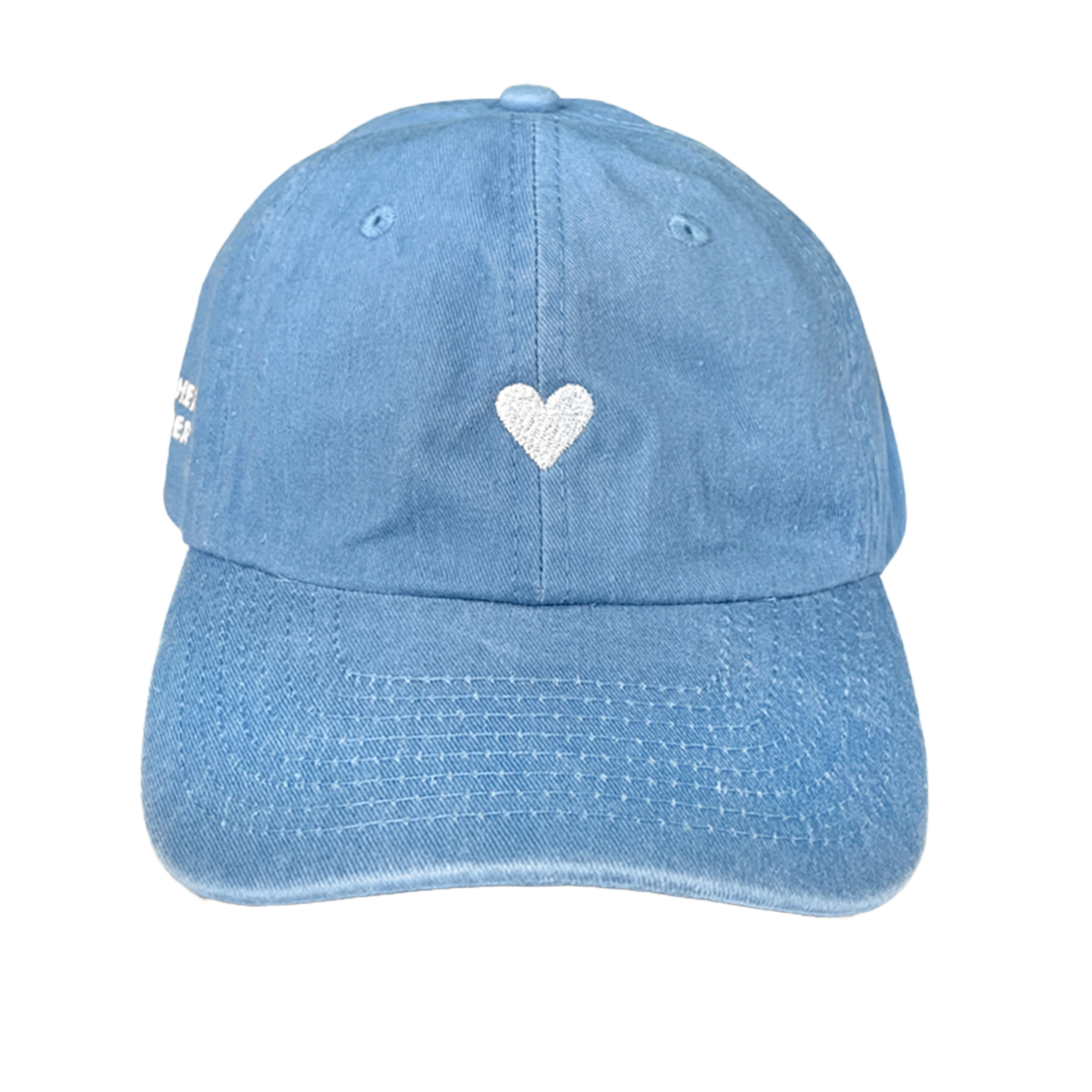 Light Blue Heart Hat