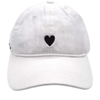 White Heart Hat