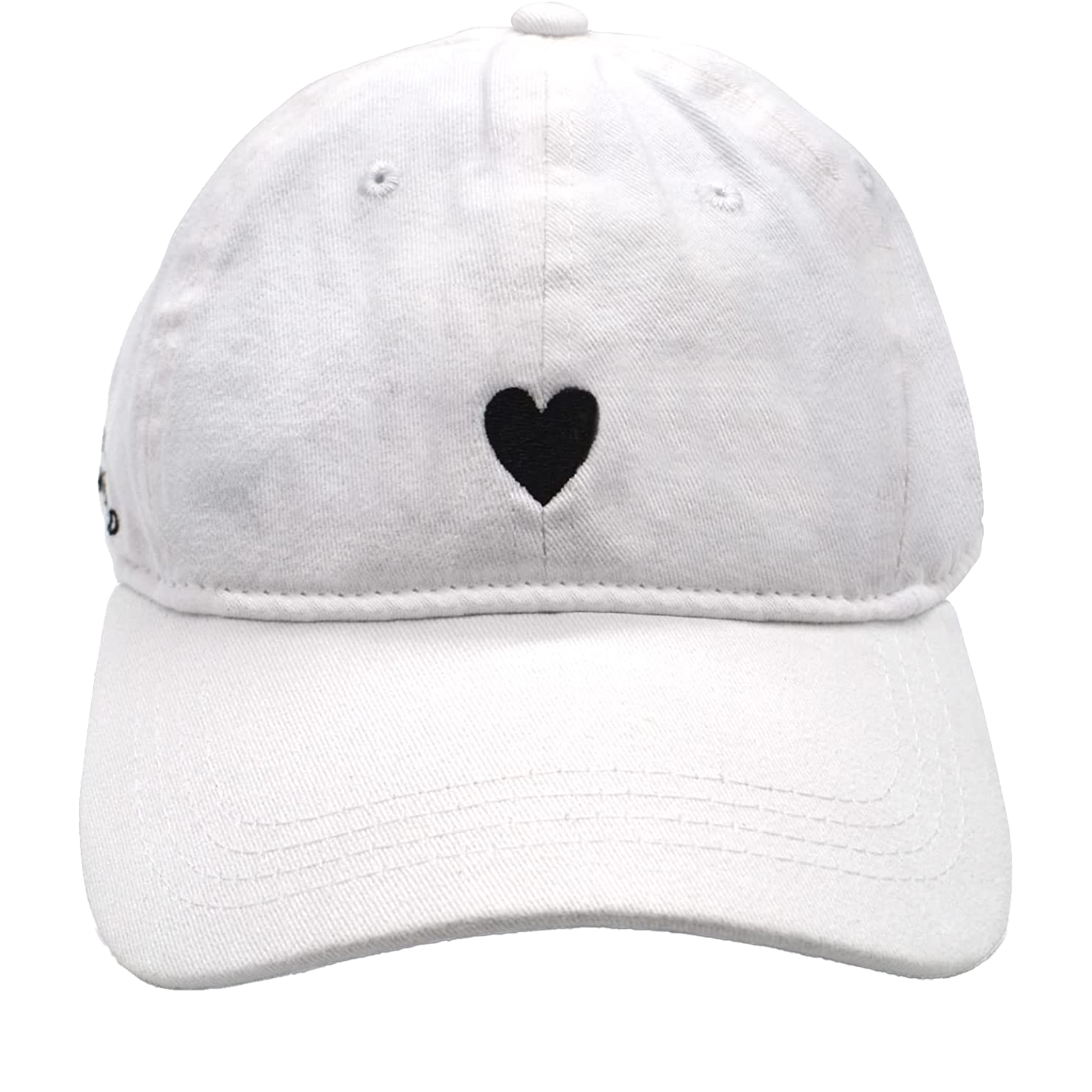 White Heart Hat