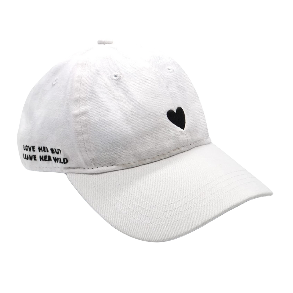White Heart Hat