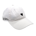 White Heart Hat