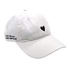 White Heart Hat