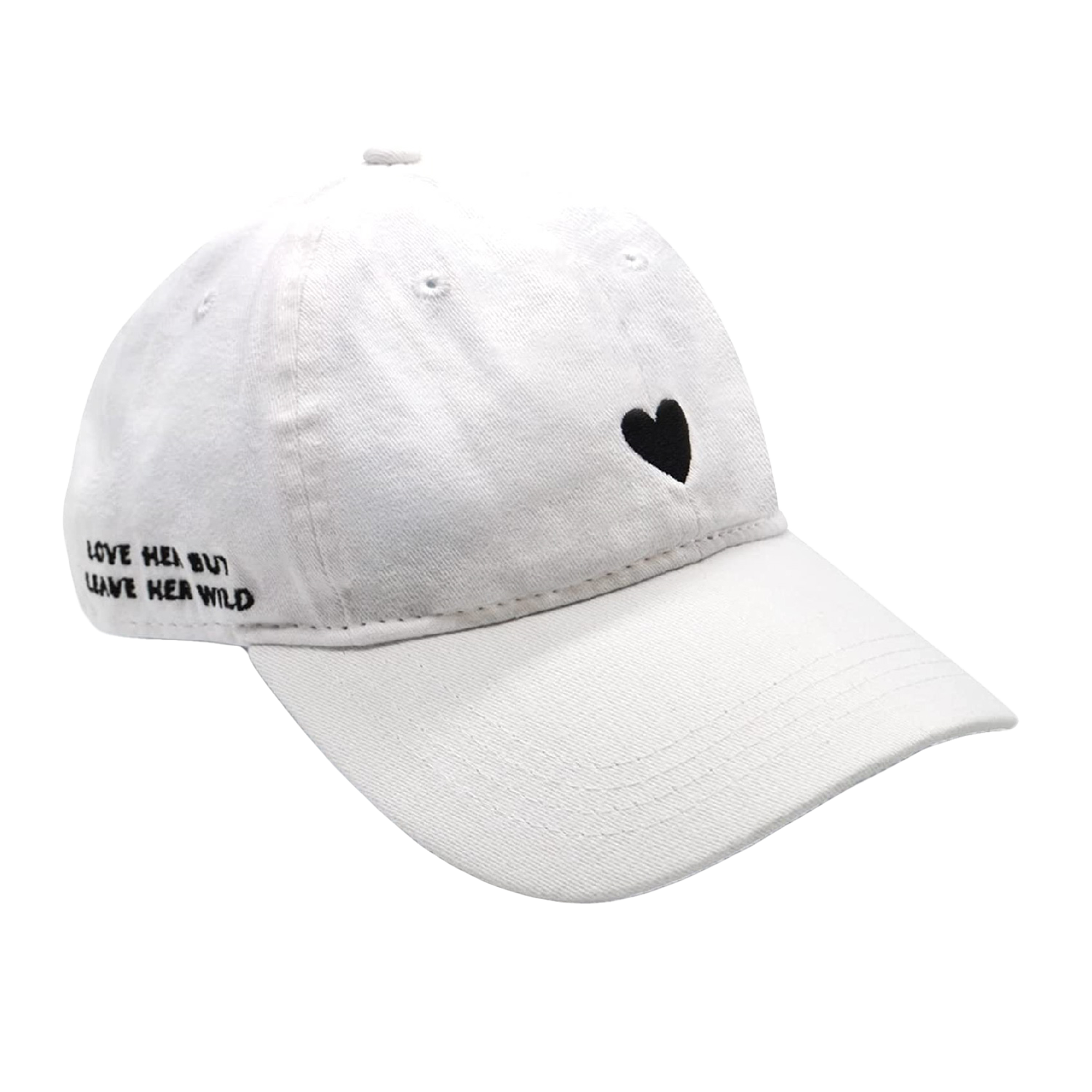 White Heart Hat