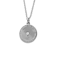 Searching for Truths - Layered silver coin necklace