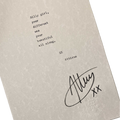 "Your Beautiful" Signed Typewriter Poem