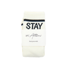 Stay Wild Socks in B+W