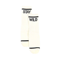 Stay Wild Socks in B+W