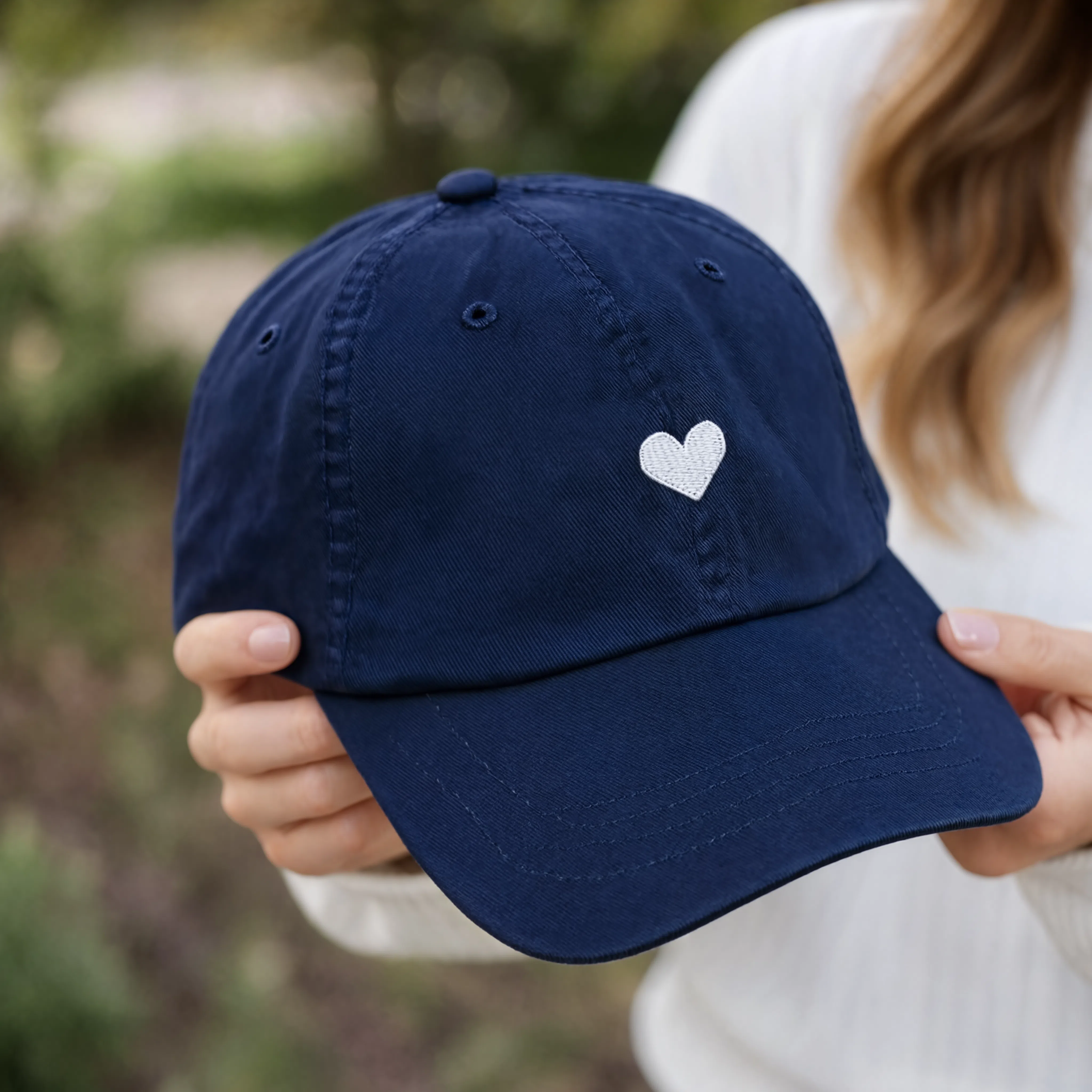 Royal Blue Heart Hat