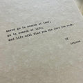 "In Search Of" Signed Typewriter Poem