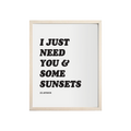 "Sunsets" - Print (8"x10")