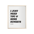 "Sunsets" - Print (8"x10")