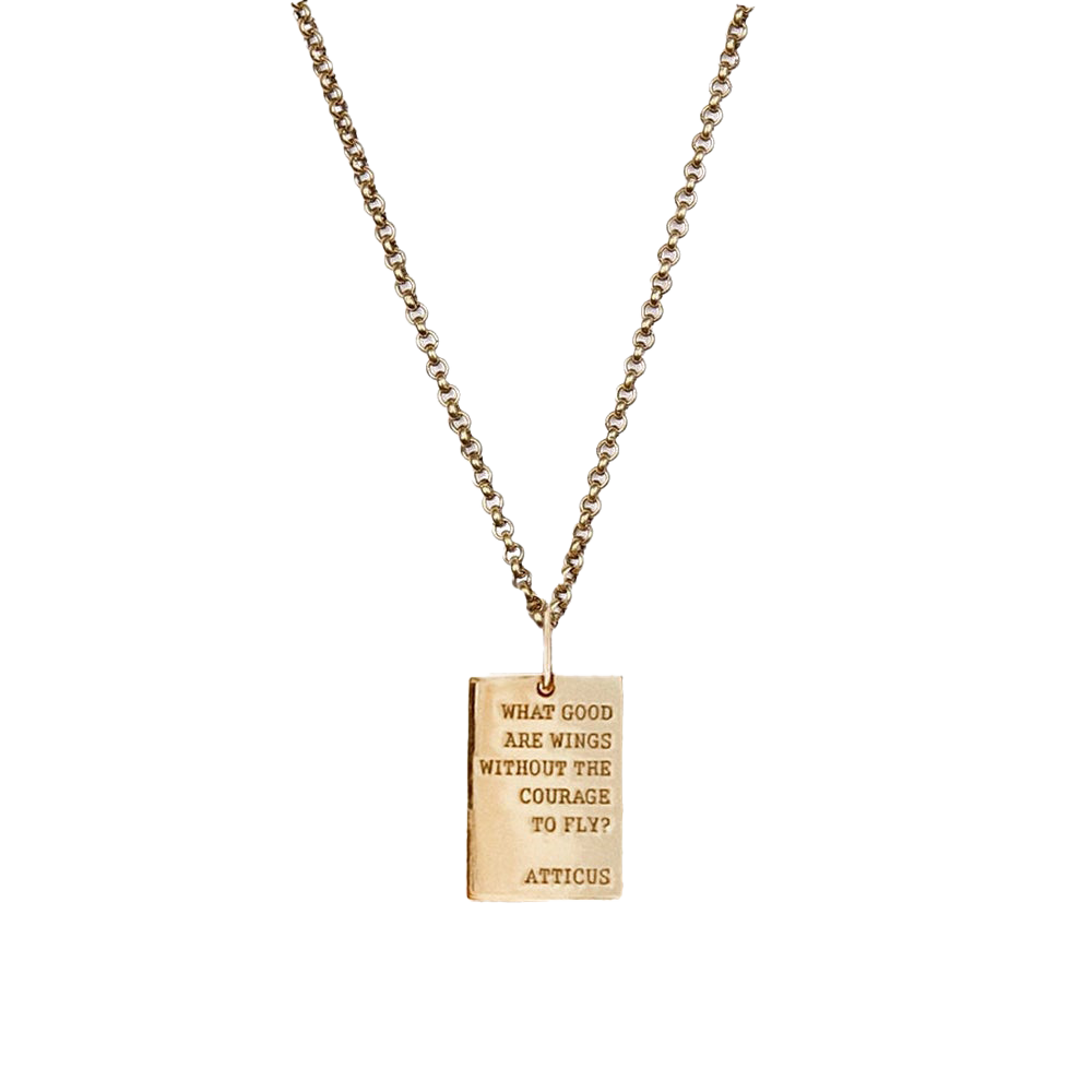 Wings Gold Pendant Necklace