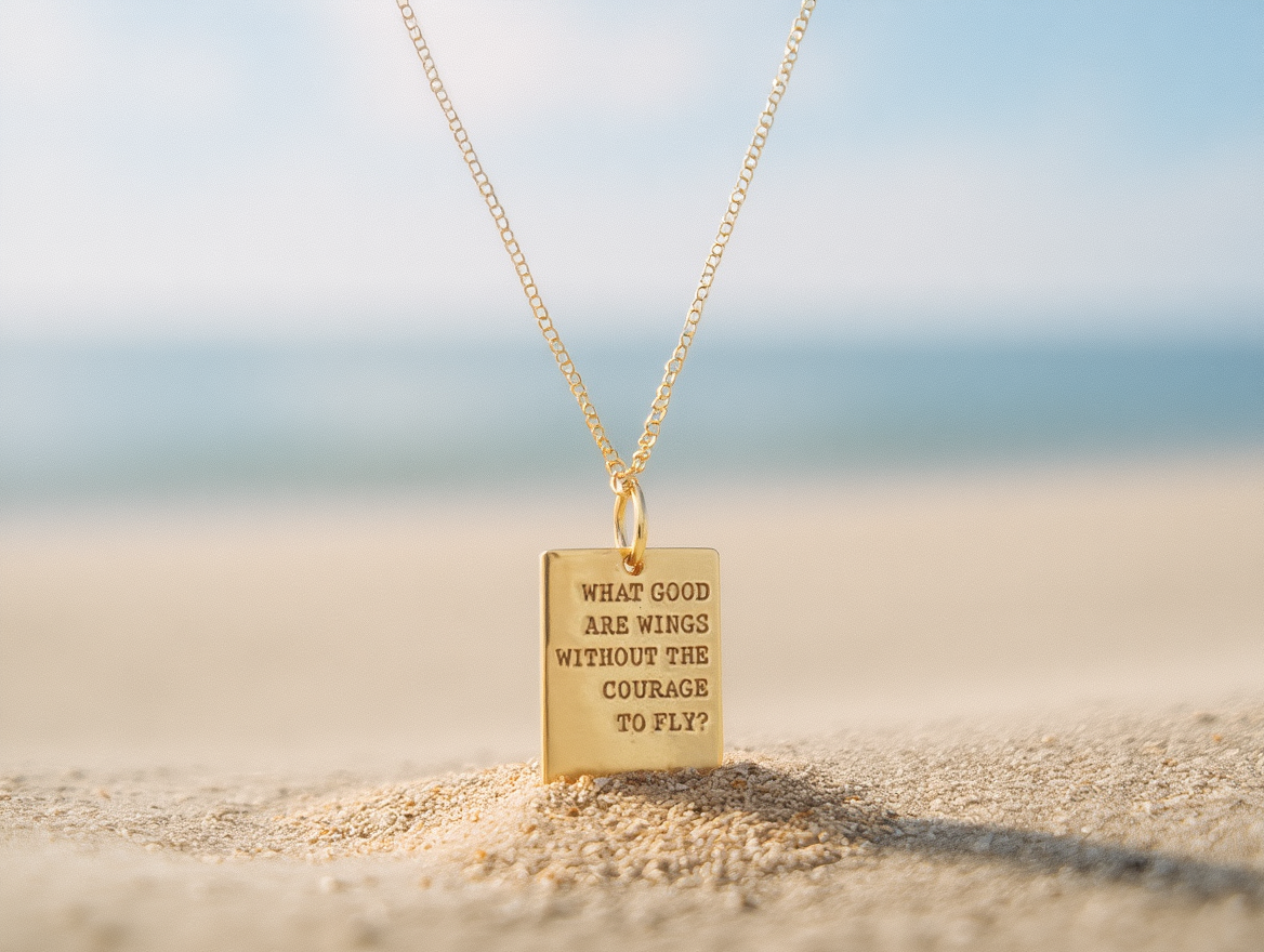 Wings Gold Pendant Necklace