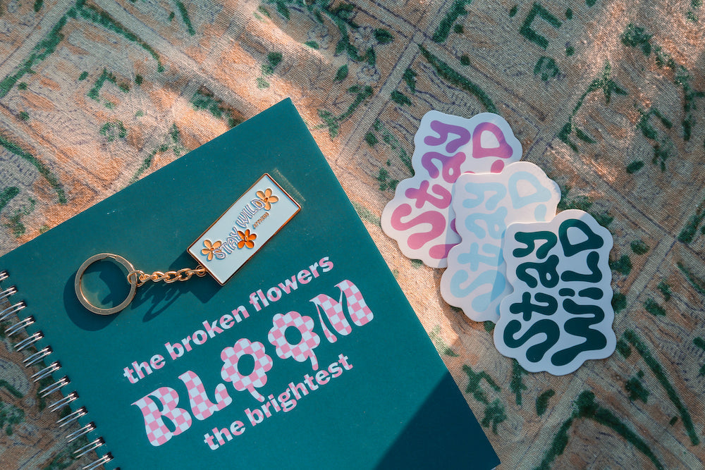 Groovy Stay Wild Sticker 3-Pack Lifestyle