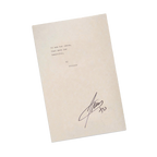 "Beautiful Chaos" Typed + Signed Poem