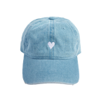 Denim Heart Hat