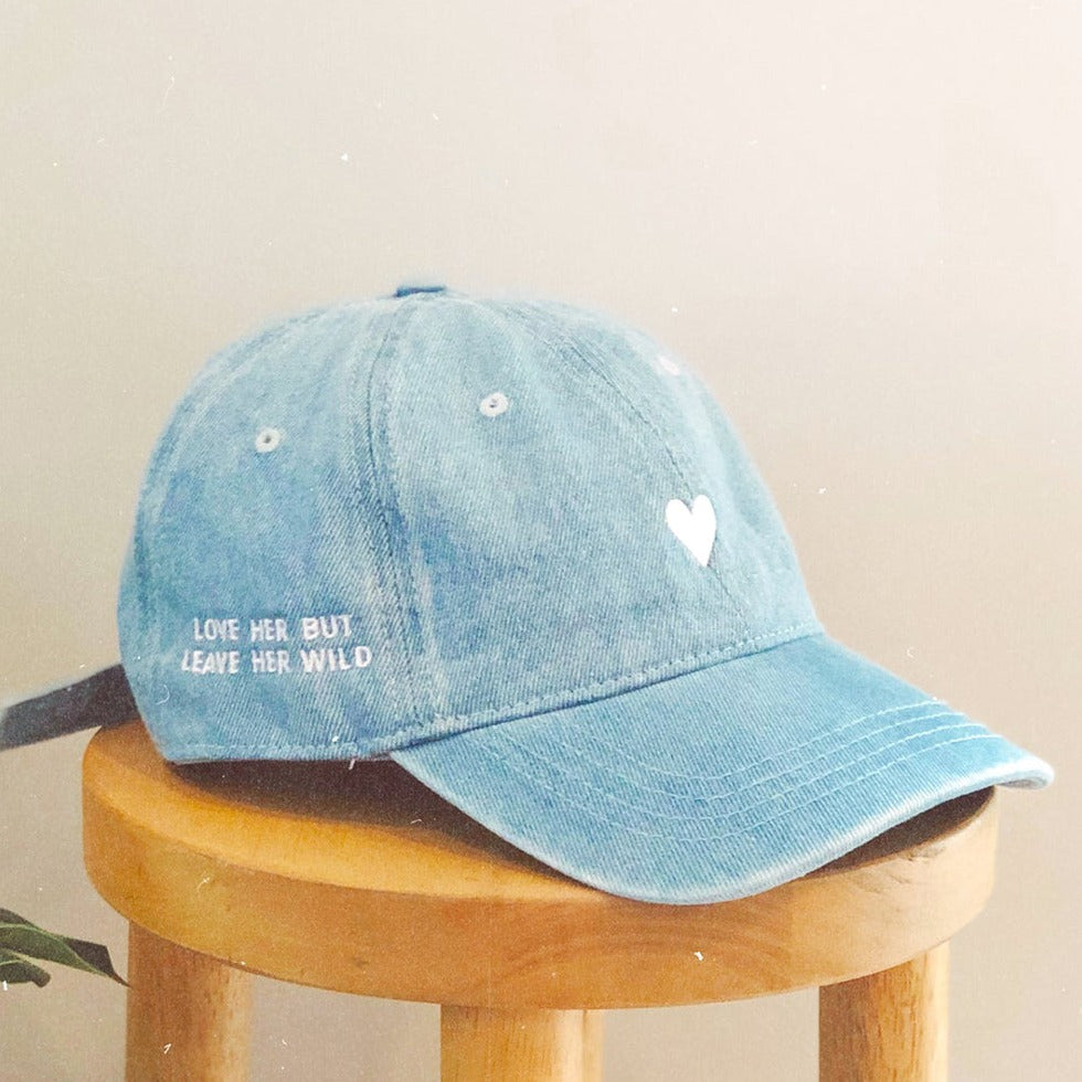 Heart - Denim Dad Hat - Lifestyle 4