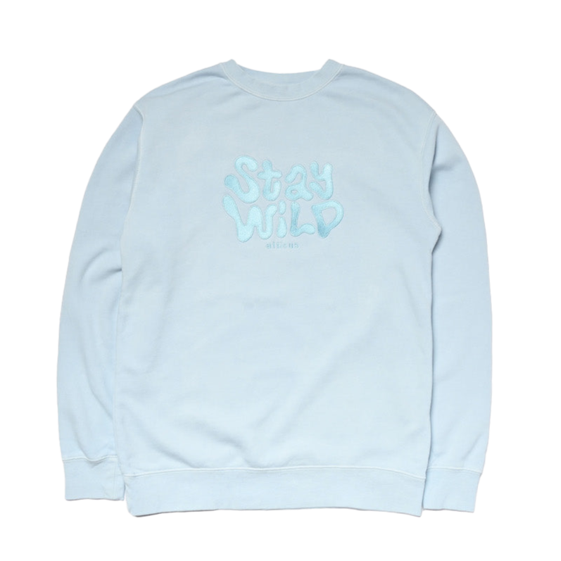 Baby Blue Stay Wild Crew