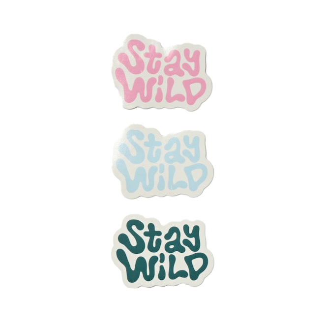 Groovy Stay Wild Sticker 3-Pack