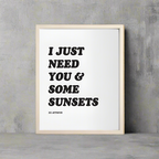 "Sunsets" - Print (8"x10")