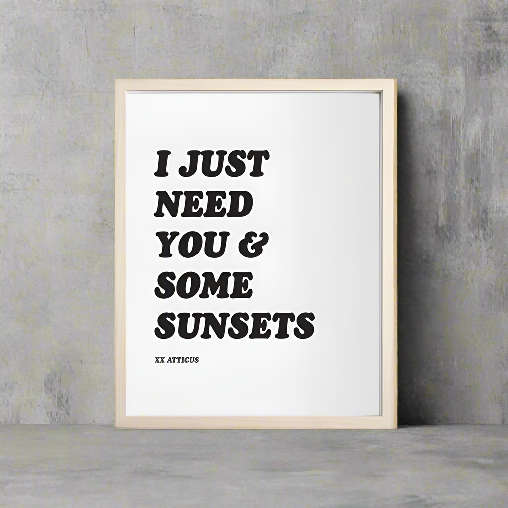 "Sunsets" - Print (8"x10")