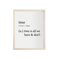 "Time" Print