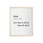 "Time" Print