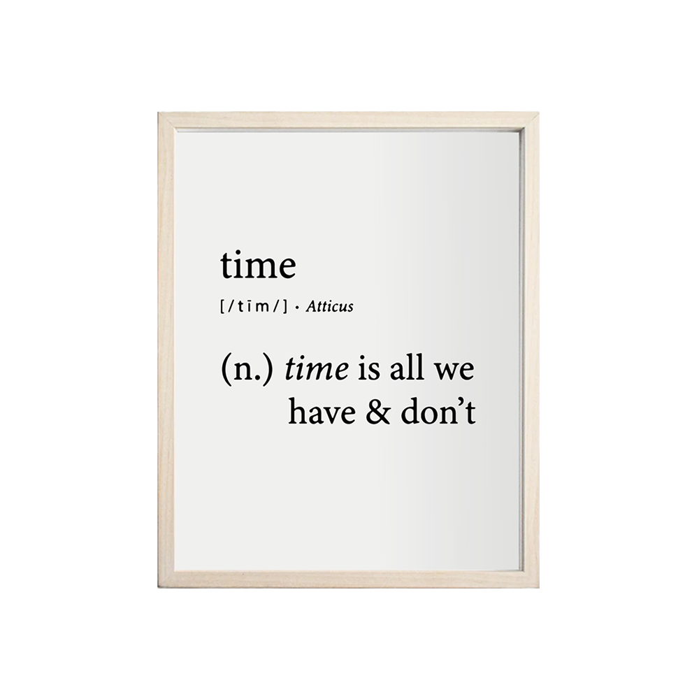 "Time" Print