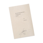 “Dark Between The Stars” Typed + Signed Poem
