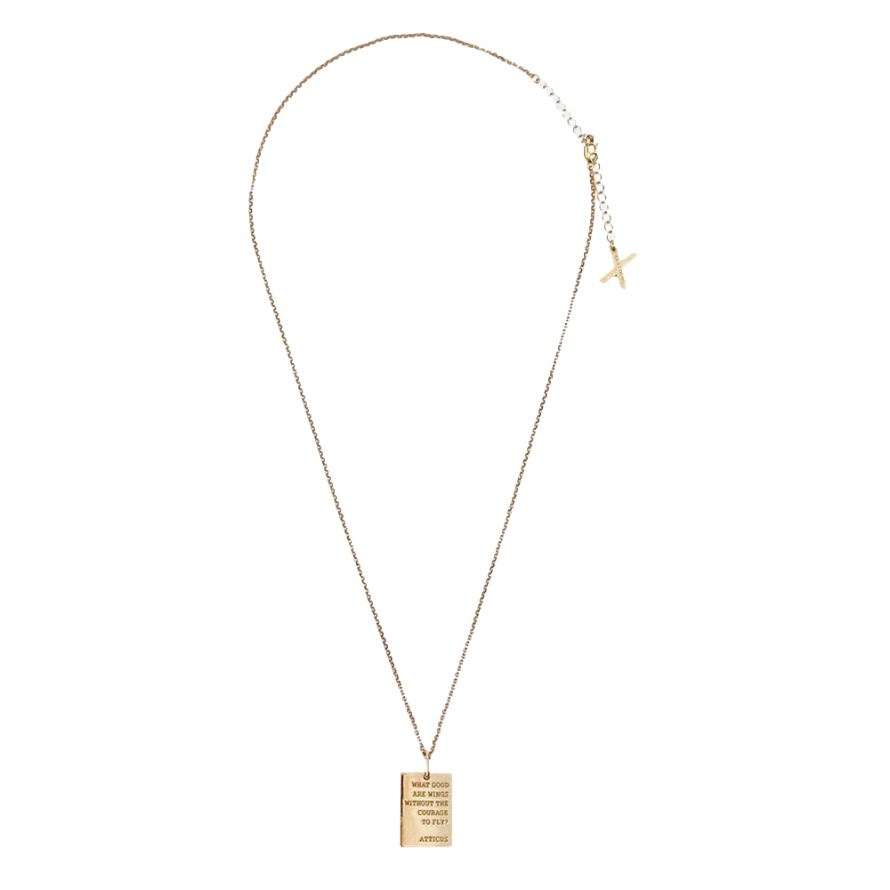 Wings Gold Pendant Necklace