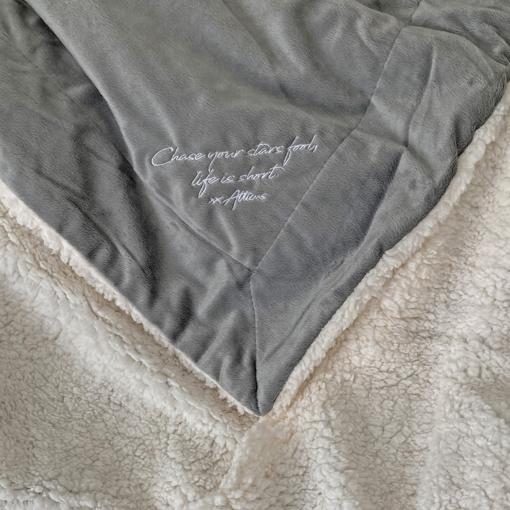 "Chase Your Stars" Sherpa Fleece Blanket