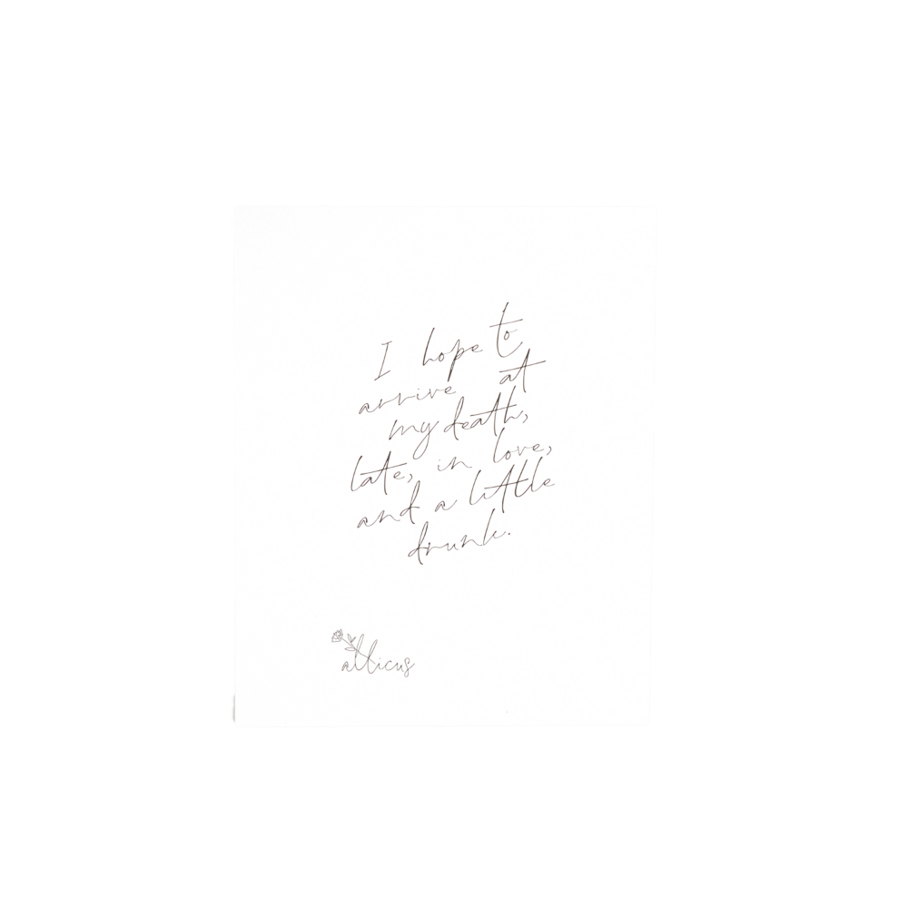 Late in Love - Print (8"x10")